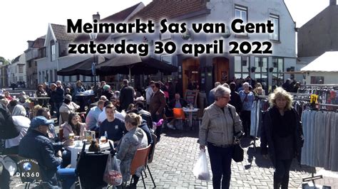 Meimarkt Sas van Gent 30 april ipv 1 mei 2022 .